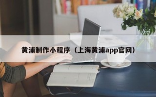 郴州黄浦制作小程序（上海黄浦app官网）