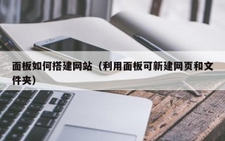 郴州面板如何搭建网站（利用面板可新建网页和文件夹）