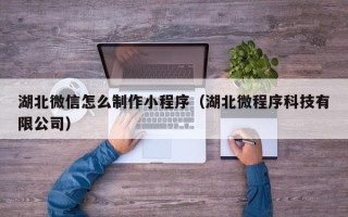 郴州湖北微信怎么制作小程序（湖北微程序科技有限公司）